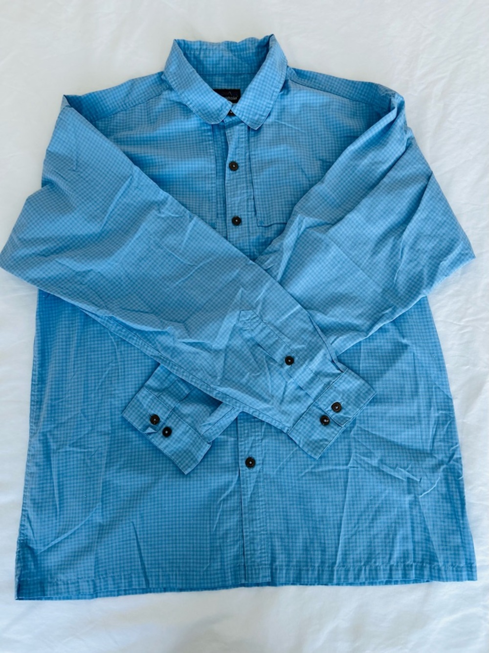 Patagonia Organic Cotton Plaid Long Sleeve Shirt Fishing Outdoor Men's Size L